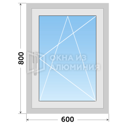 Окно фабричное Шуко из профиля алюминиевого AL-1019